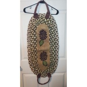 Firewood Log Carrier Cotton Jute Rustic Primitive Decor
